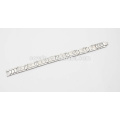 Bracelet en acier inoxydable en strass en dentelle avec cristal